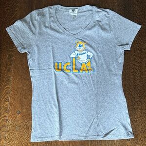 UCLA Bruins Gray V-Neck Short Sleeve Tee